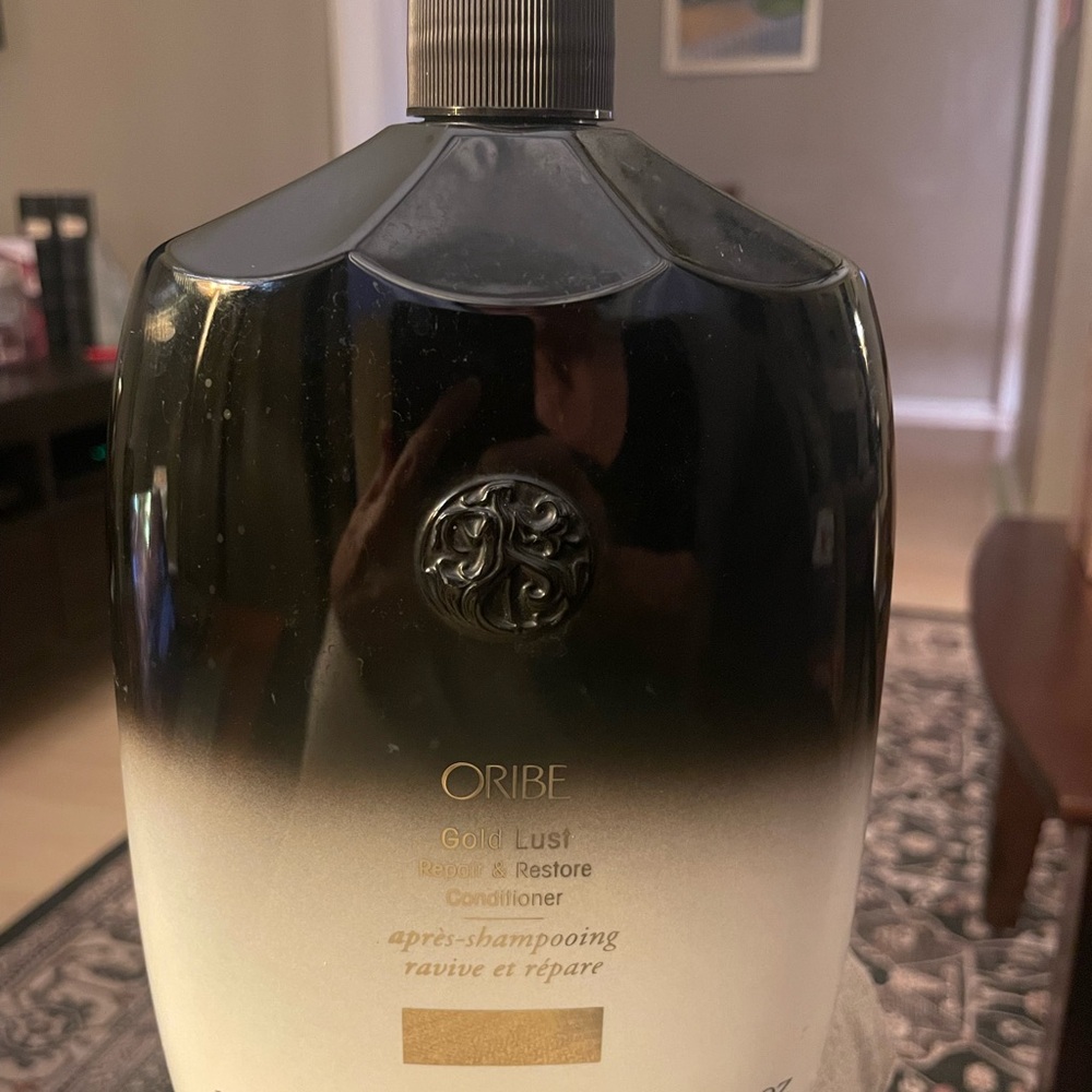 EMPTY 1L Bottles of Oribe Gold Lust Repair & Restore Shampoo and Conditioner